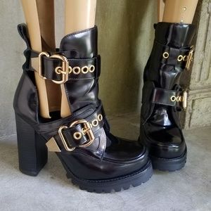 craven buckle strap bootie